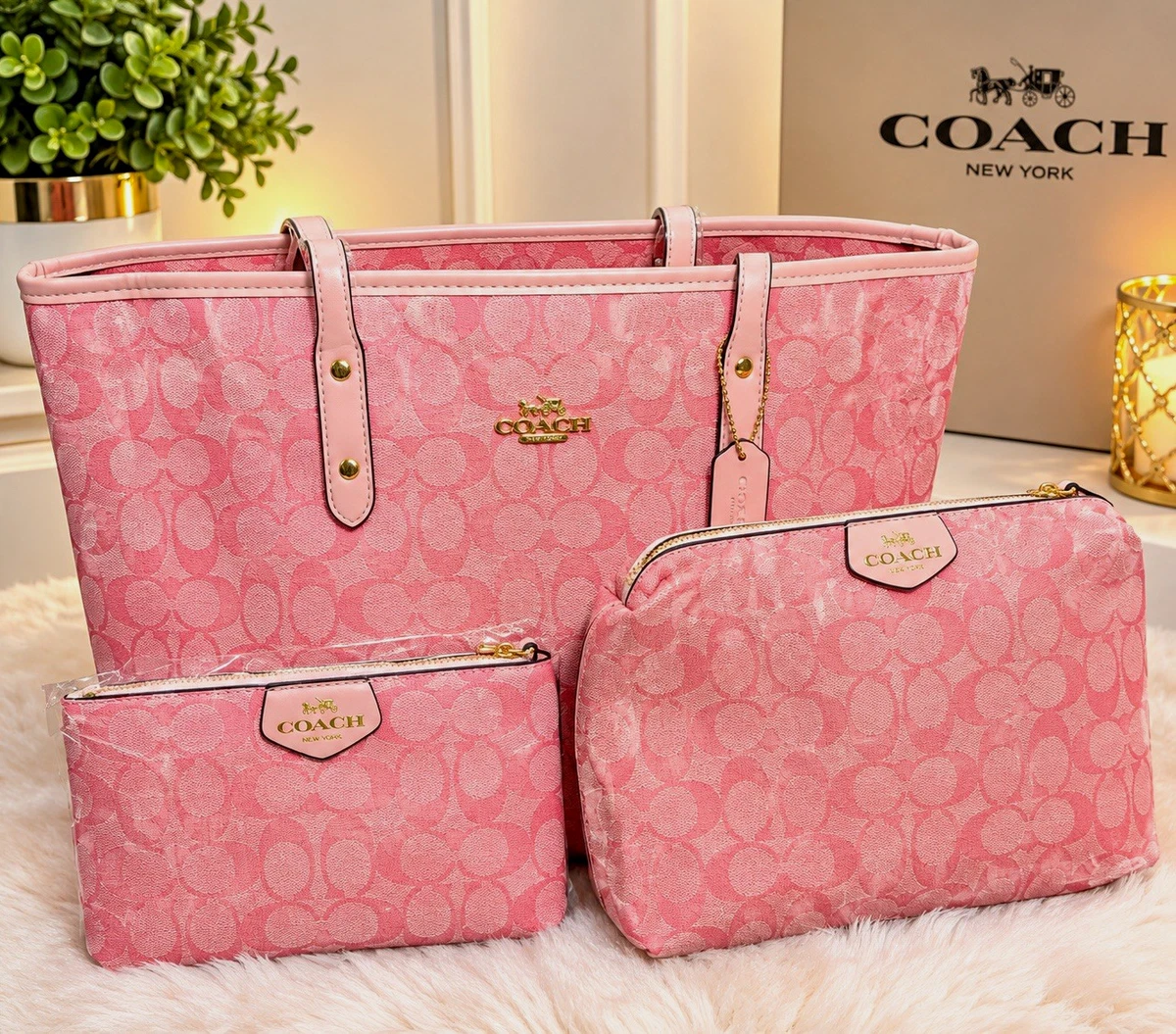 25+ Coach Pink Tote Bags & Handbags for Women for sale | Updated