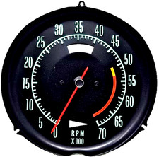 1968 Corvette Tachometer Tach MECHANICAL 5300 RPM Redline RPO Base Engine NEW