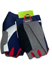 hestra apex reflective short 5 finger gloves navy Size 7