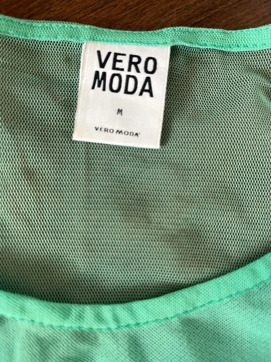 Buigen Berouw Mortal Vero Moda Sleeveless Mesh Sequins Embellished beaded Tank Top Green Sz M |  eBay