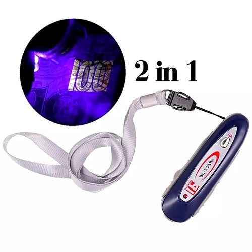 2in1 Mini Counterfeit Money Dollar Bill Detector & Tester Pen Fake Currency - Picture 2 of 18