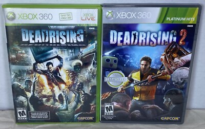 Dead Rising CIB + Dead Rising 2 Game Bundle (Microsoft Xbox 360) Lot of 2