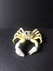 Handmade Hand-painted 4" Gray & Yellow Ghost Crab Crustacean Figurine Replica — photo 9