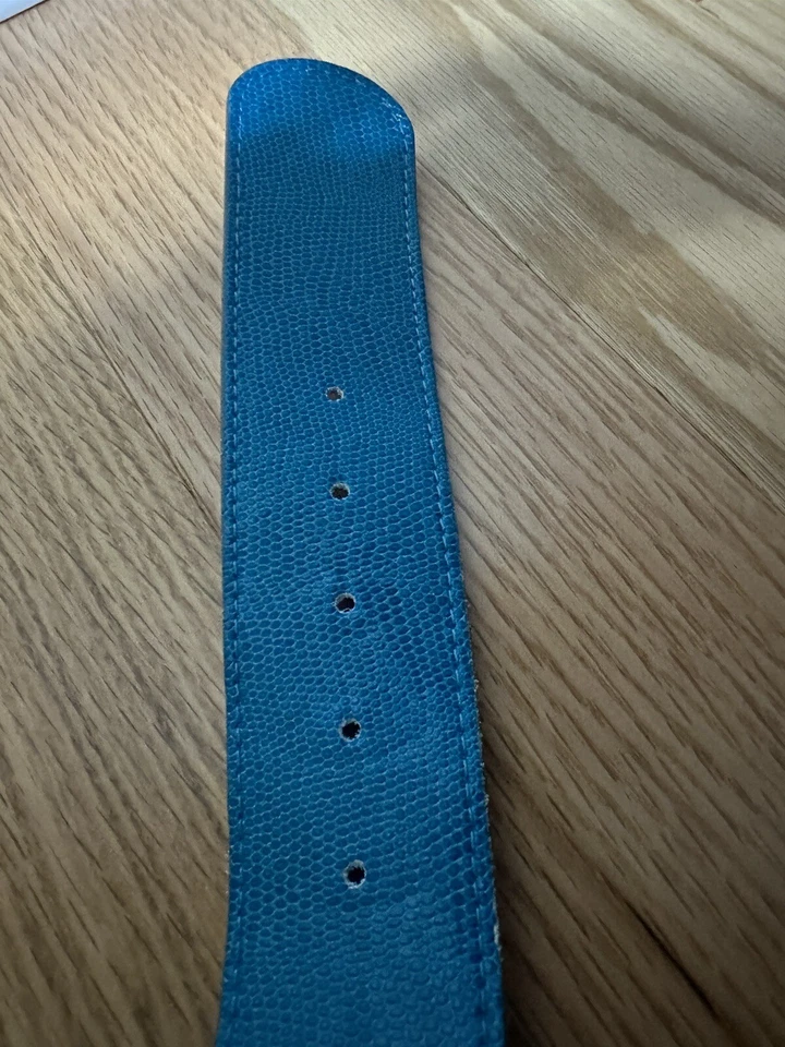 Cinturón Reiss, Ajustable, Cinturón, 100% Cuero, Azul Teal Foto 4 de 4