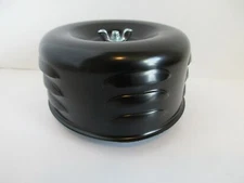 BLACK 4 5/8" LOUVERED AIR CLEANER 1 OR 2 BBL FITS CHEVY FORD HOT ROD #2339BLK  
