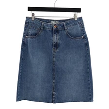 Rewash Jean Skirt Women 9/29 Blue Casual Minimalist Elevated Indie Contemporary