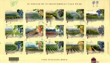 2012 italia repubblica Foglietti I vini D.O.C.G. 1° emissione usata