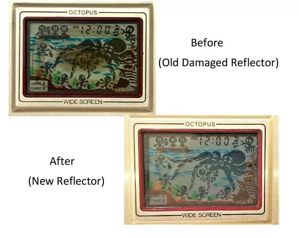 10 Game & Watch REFLECTOR part laser cut for Gold Silver Multiscreen Widescreen - Image 3 of 4