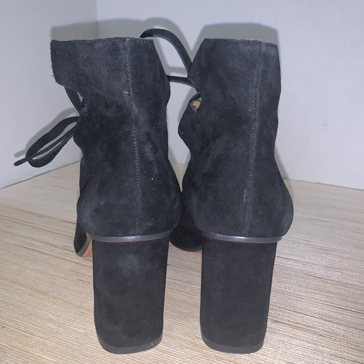 Coach Black Suede Boots for Women for sale | eBay Coach Black Suede Ankle Boots with Block Heel - Women display picture 1