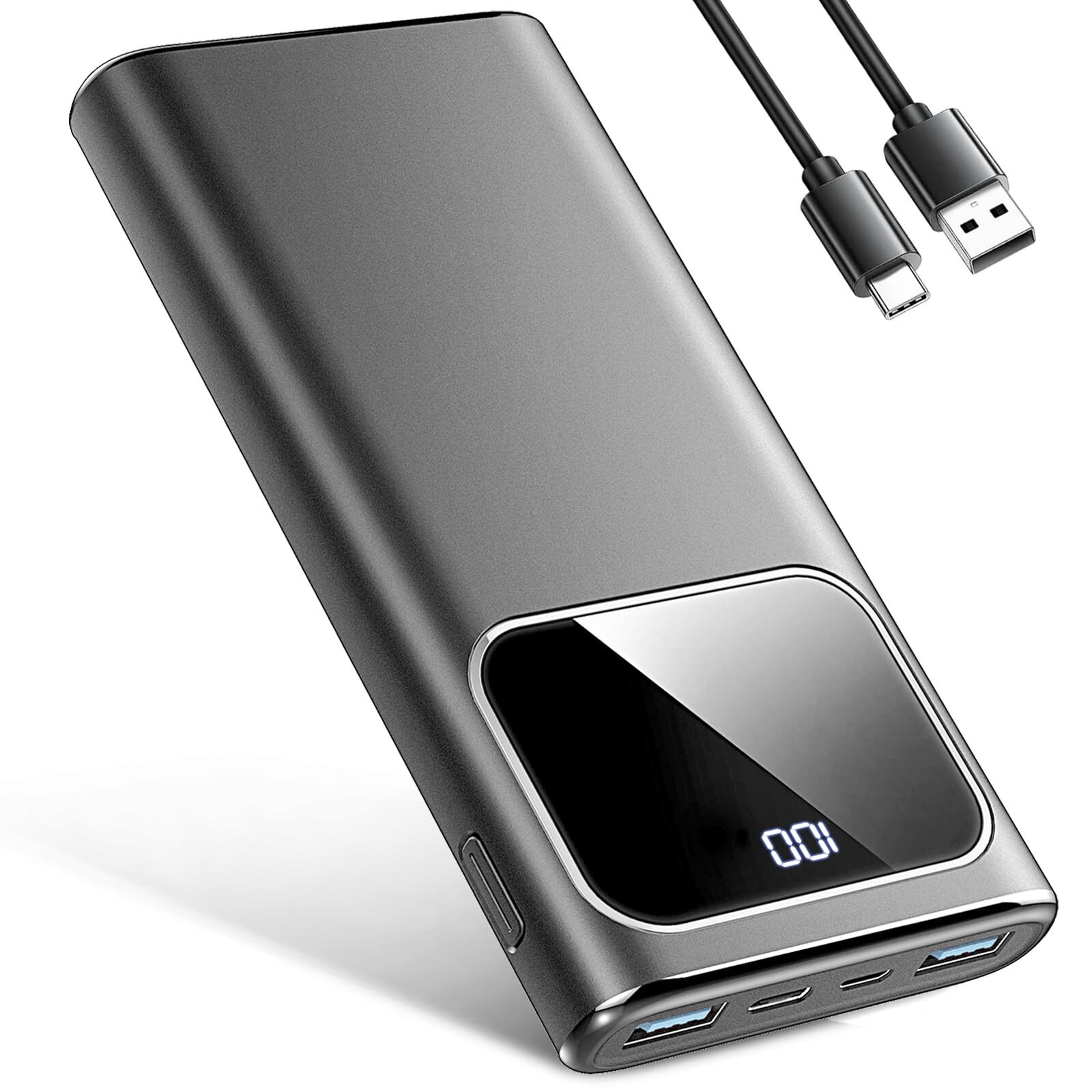 10000mAh PD15W Fast Charging Power Bank with 4 Outputs & 3 Inputs-image