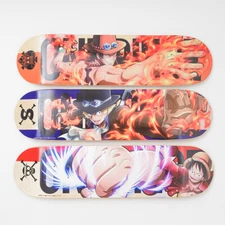 ONE PIECE Luffy Ace Sabo set skateboard Skatingboard  Free Shipping NEW