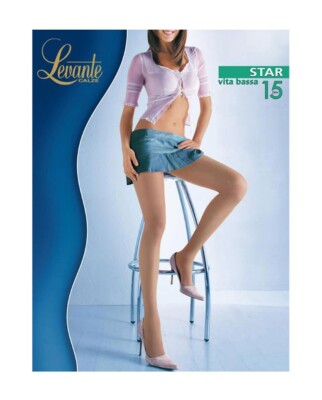 LEVANTE 15 Den Women's Tights All Nude Low Waist Item STAR 15 WAIST TIGHTS
