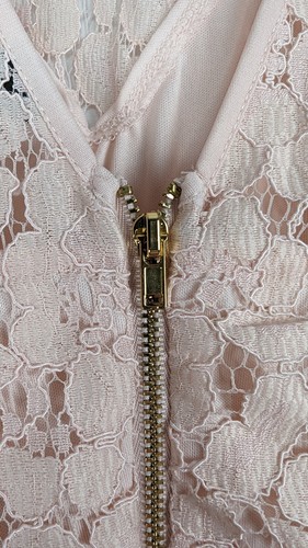 Dorothy Perkins Women's Light Pink Floral Lace Dress Short Sleeve Size UK 12 New - Picture 6 of 10