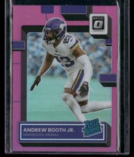 2022 Donruss Optic #264 Andrew Booth Jr. Pink Minnesota Vikings Rookie