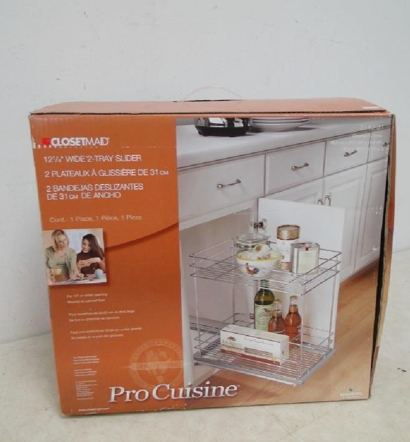 Closetmaid ProCuisine Cabinet Pull Out 2 tray slider 12