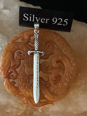 Silber Schwert Anhänger und Silberkette