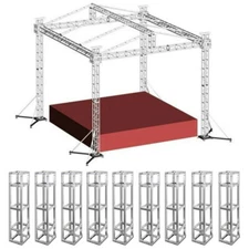 3X Silver Truss Wedding Arch Canopy Backdrop Stands Kit DJ Lighting Stage System