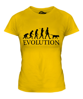 MASTIFF EVOLUTION OF MAN LADIES T-SHIRT TEE TOP DOG LOVER GIFT WALKER WALKING