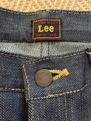 Lee 101z Riders 1952 The Archives Japan rigid selvedge jeans 36x34