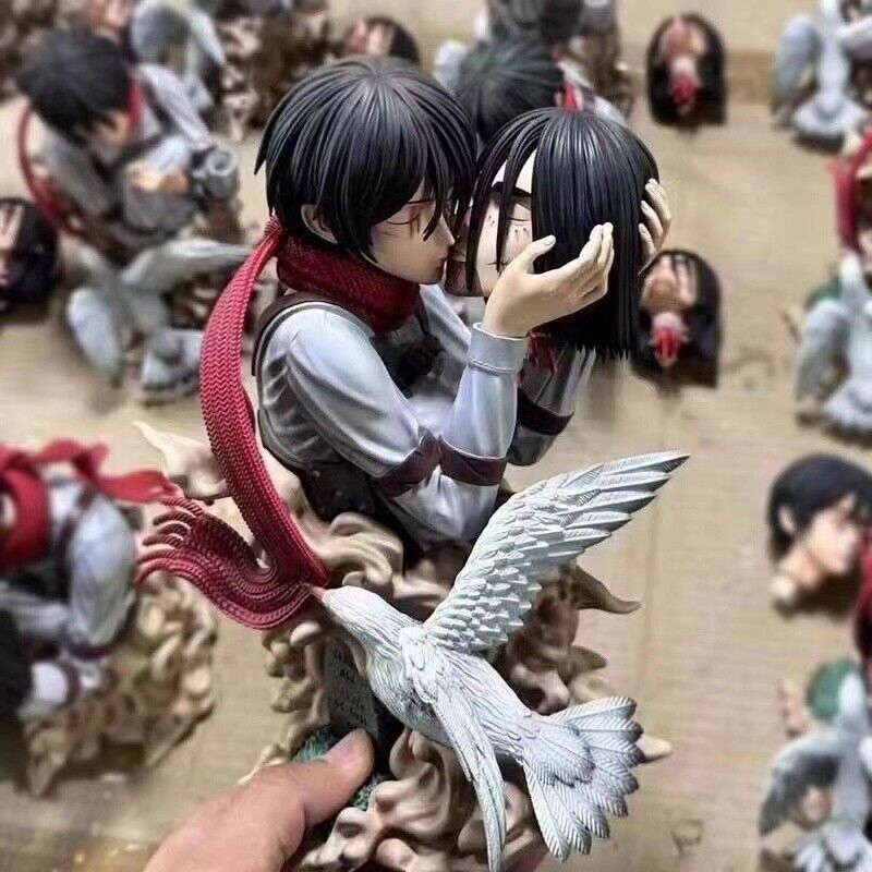Anime Attack On Titan Mikasa·ackerman Figura Pvc Modelo Estatua Juguete Sin Caja 22cm