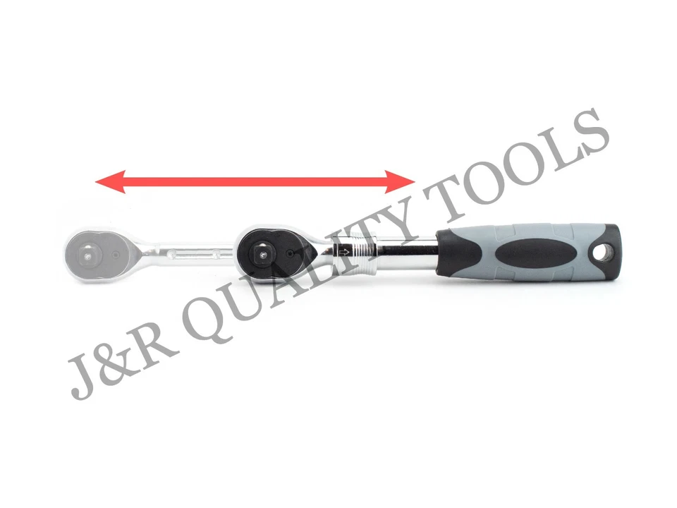 3 PC SET 1/2", 3/8" & 1/4" TELESCOPIC RATCHET HEAVY DUTY EXTENDABLE MECHANICS - Image 4 of 4