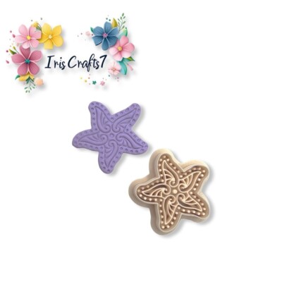Seestern Werkzeuge Juwel Polymer Clay Cutter | 3D-gedrucktes Tonwerkzeug | IrisCrafts7 UK