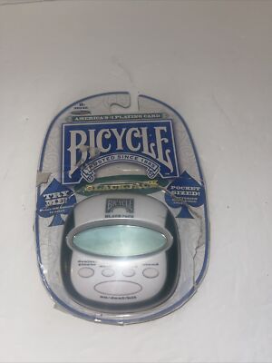 Techno Source Bicycle Blackjack Handheld Electronic Game #30142 New/Sealed!