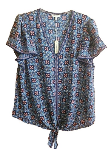 Max Studio Women's Plus Size Dressy Tunic Top Blouse Floral Geometric SZ 3X New