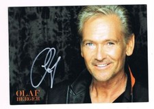 OLAF BERGER Autogrammkarte original handsigniert