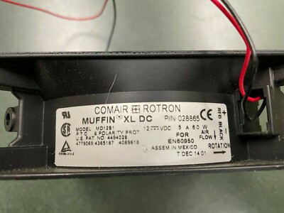 Comair Rotron Muffin XL DC Fan MD12B1 P/N 028865 12 VDC 6 Watt .5 Amp (NIB)