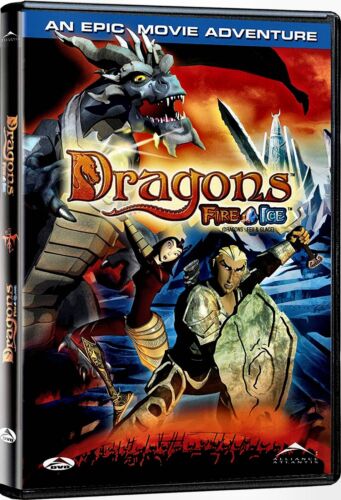 Dragons - Fire & Ice  - Epic Movie Adventure - Animated - New Childrens DVD - Zdjęcie 1 z 2