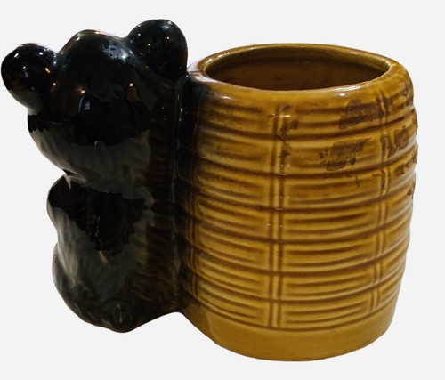 Vaso barattolo miele orso e alveare alto 4" Giappone - Foto 3 di 5