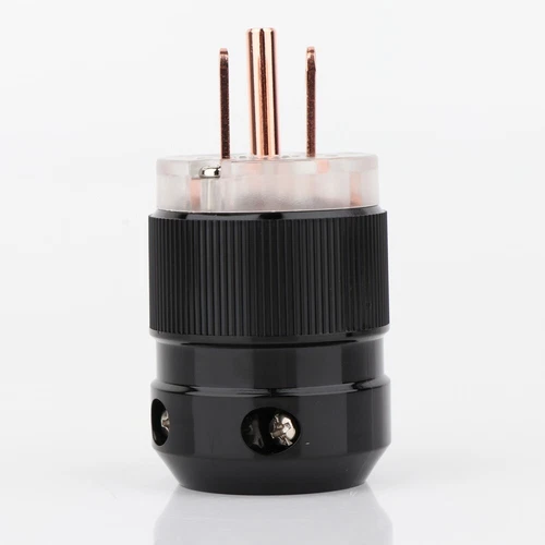Pair Hifi Audio US AC Pure Copper Power Plug Male & IEC Female Connector - Picture 9 of 9