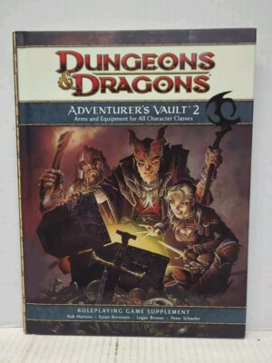 4th ED ADVENTURER'S VAULT 2 4E Core Rules Game RPG D&D Dungeons Dragon NEW CRN