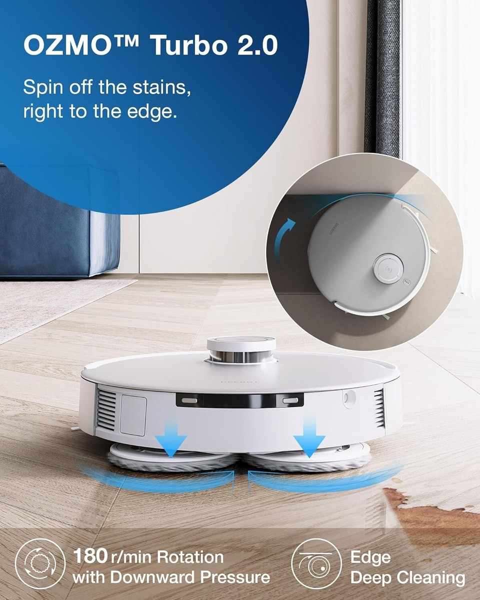 ECOVACS DEEBOT T20 OMNI Robotic Vacuum Cleaner - White for sale