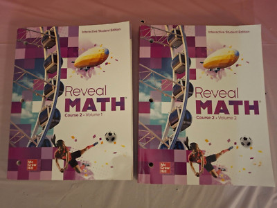 Reveal Math Interactive Student Edition Course 2 Volume 1 & Volume 2 McGraw Hill