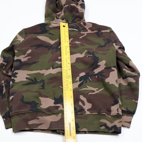 Ralph Lauren Camouflage Hoodie Boys Size 7 Fleece Full-Zip Sweatshirt Sweater - Picture 7 of 11