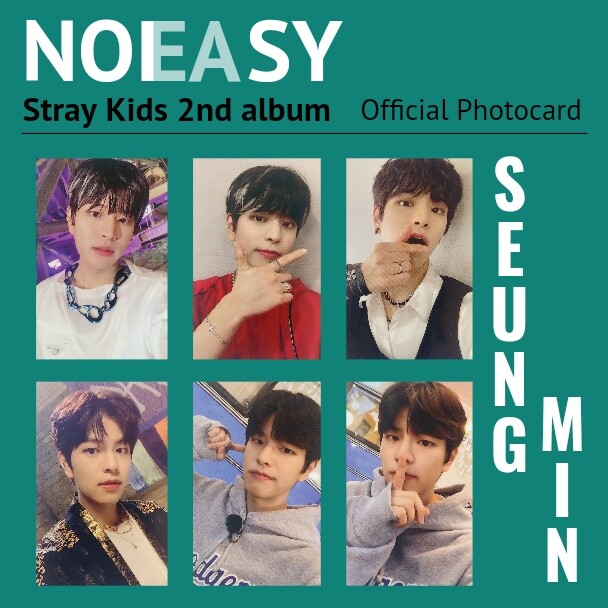 Stray Kids NOEASY NOISY album official photocard double side