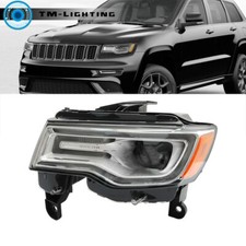 For 2019-2021 Jeep Grand Cherokee Left Side Headlight Hidxenon Headlamp Chrome