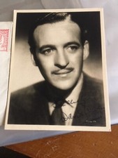 signed photo of David Niven in original enveloped dated 20.1X. 37 Excellent cond