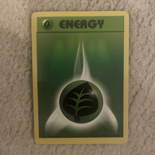 Pokémon TCG Grass Energy Base Set 99/102 Regular Unlimited Common NM