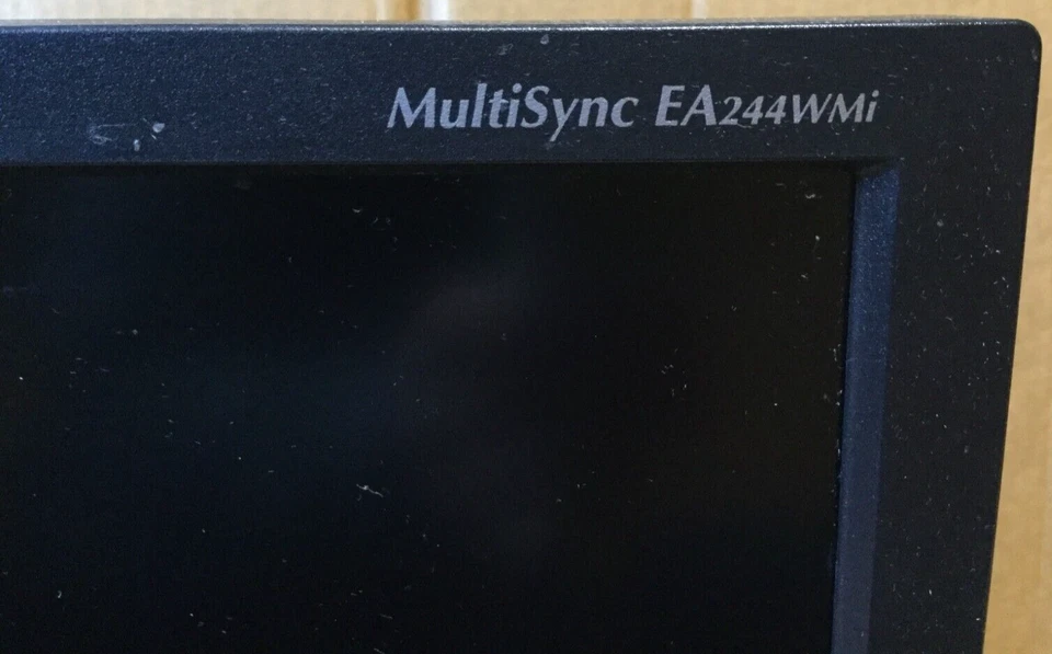 NEC MultiSync EA244WMi Rotatable Monitor Black 24" With  Power Supply  Cable - Image 2 of 4