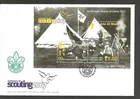 ISLE OF MAN 2007 SCOUTING MINIATURE SHEET on UNADDRESSED FIRST DAY COVER