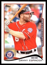 Danny Espinosa 2014 Topps #455 Nationals MLB READ FREE SHIPPING AutographDen
