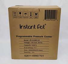 Instant Pot Programmable Pressure Cooker 6QT Model IP-LUX60 NEW