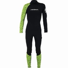Akona 3/2mm Full Wetsuit 10 Green Swimming Surfing teenager kid Hawaii