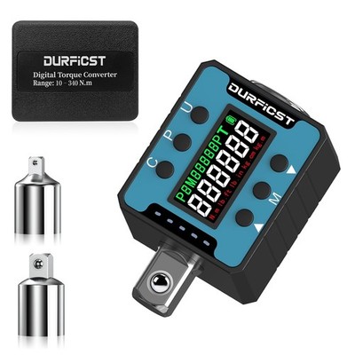 Digital 2 Ft Lb Torque Wrench Adapter 1/2'' 7.4-250.8 Ft-lb/10-340 Nm Torque