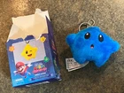 The Super Mario Galaxy Movie 2026 Star Plush Keychain Blind Box Blue Luma