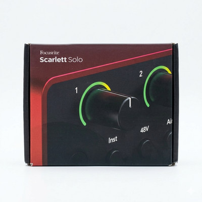 Focusrite Scarlett Solo 4th Gen USB Audio Interface Sealed Box Music Accessories