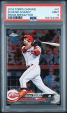 EUGENIO SUAREZ 2018 Topps chrome Prism refractor #41 PSA 9